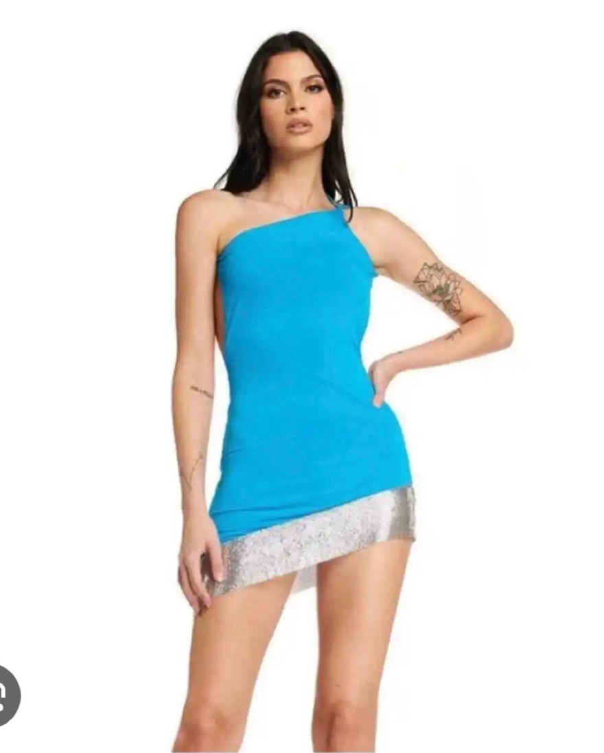blue backless bodycon dress I AM GIA