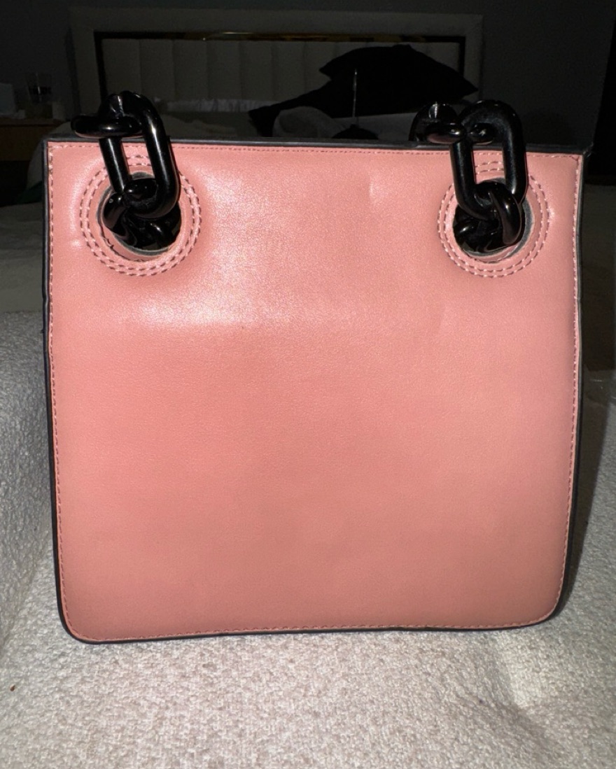 Pink/Brown Chunky Chain Bag - Image 2