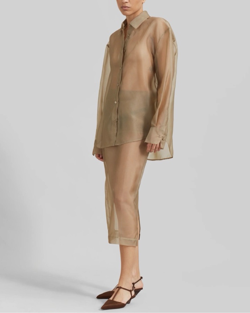 Frankie Shop Peri Button Up Top Shirt - Image 2