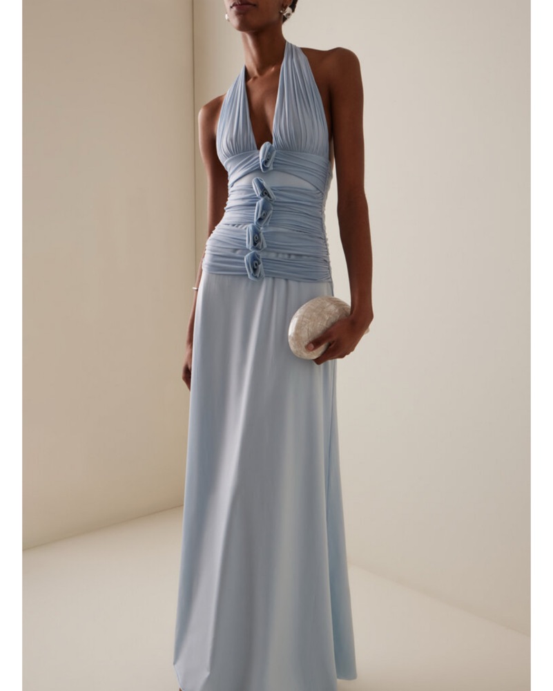 Maygel Coronel Villadiego Maxi Dress by Maygel Coronel - Pickle