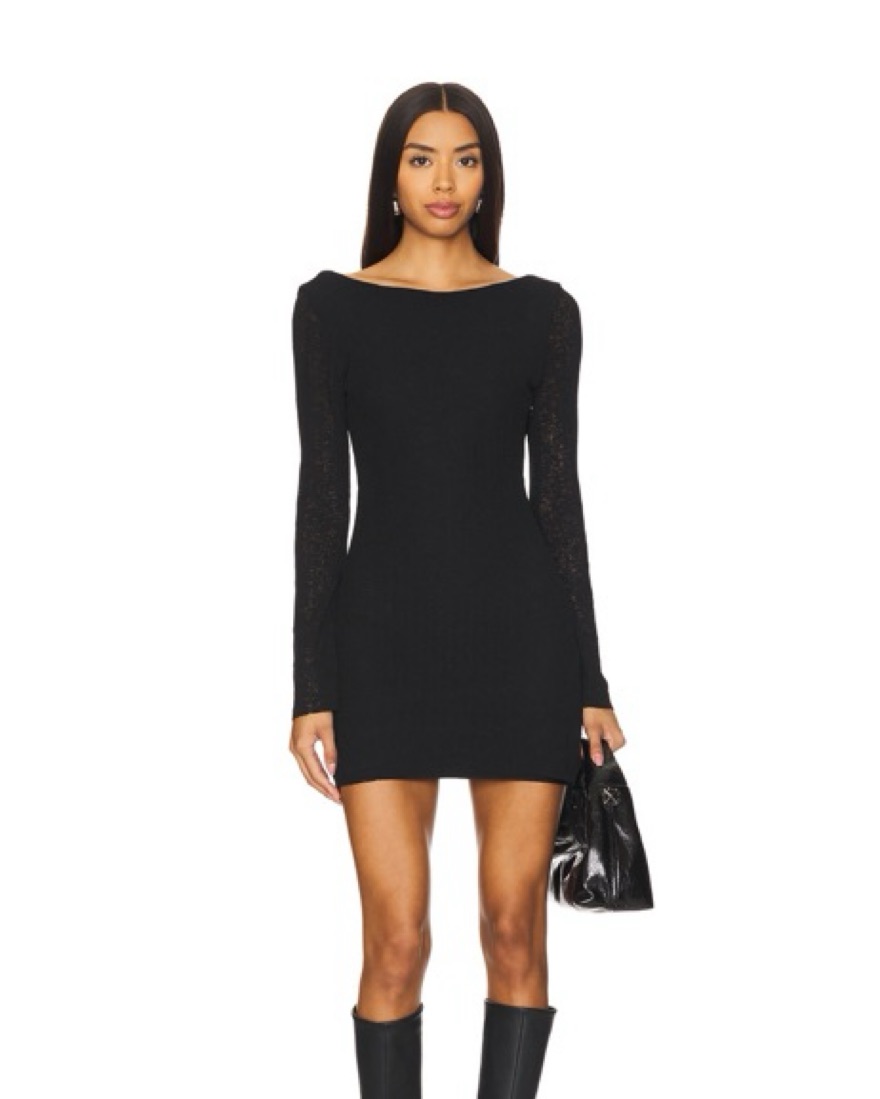 knee length dresses for ladies REVOLVE Leonie Long Sleeve Mini Cocktail Dress Rosemary Size 4 NWT – Style  Exchange Boutique PGH main image 1