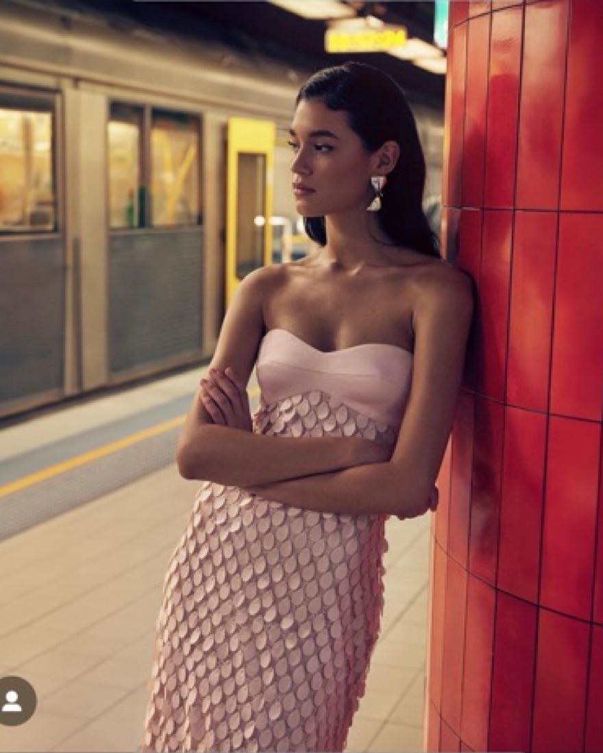 chinese dress ladies Double Time Pleat Dress  MANNING CARTELL
