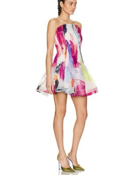 knee length dresses for ladies Crystallise Pleated Mini Dress-FUCHSIA ROSE / 4 main image 0