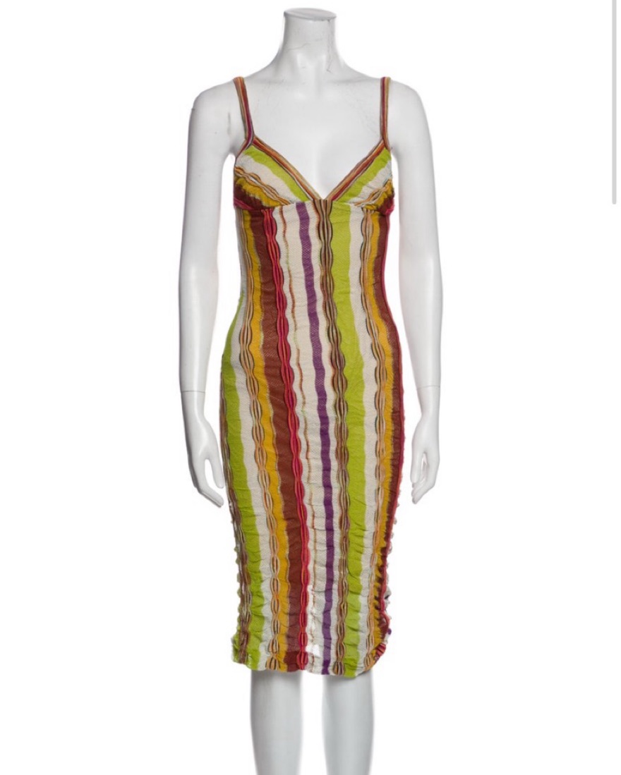 knee length dresses for ladies Nocciolino Midi Dress by Missoni