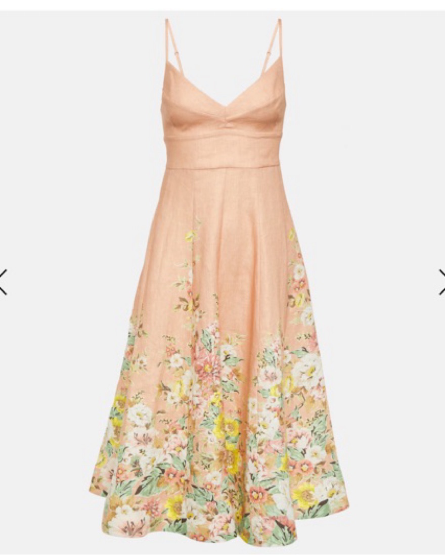 knee length dresses for ladies Zimmermann Rebellion Fitted Picnic Dress pink Size 3 / AU 14
