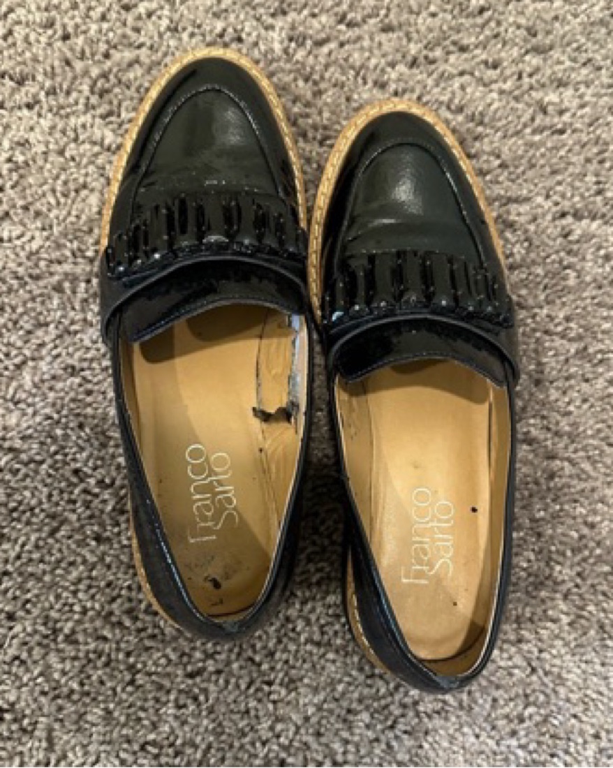 Franco Sarto Black Loafers Size 6 - Image 3