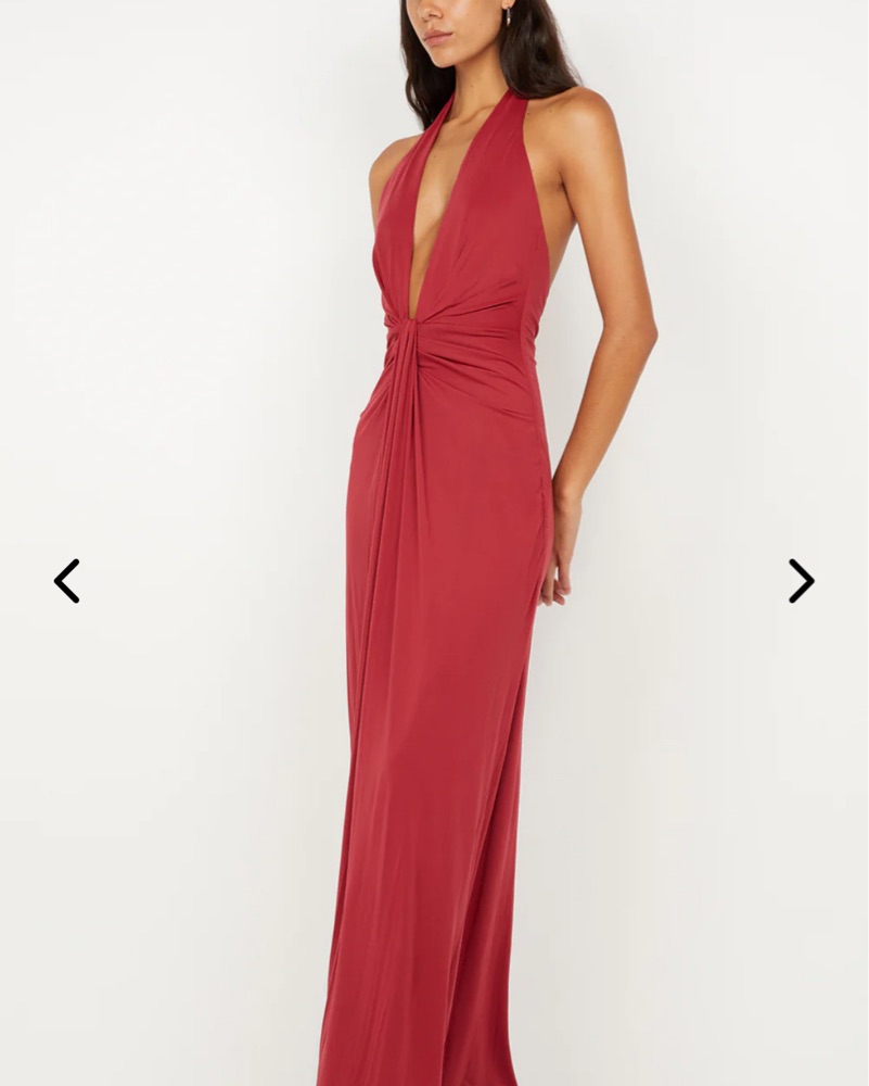 SUSIE PLUNGE MAXI DRESS by Bec and Bridge - Pickle