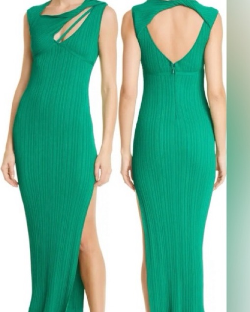 AKNVAS Green Sevrine Dress by AKNVAS - Pickle