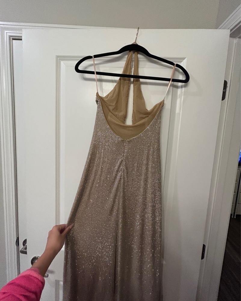 Meshki Gold Halter Midi Dress by Meshki - Pickle