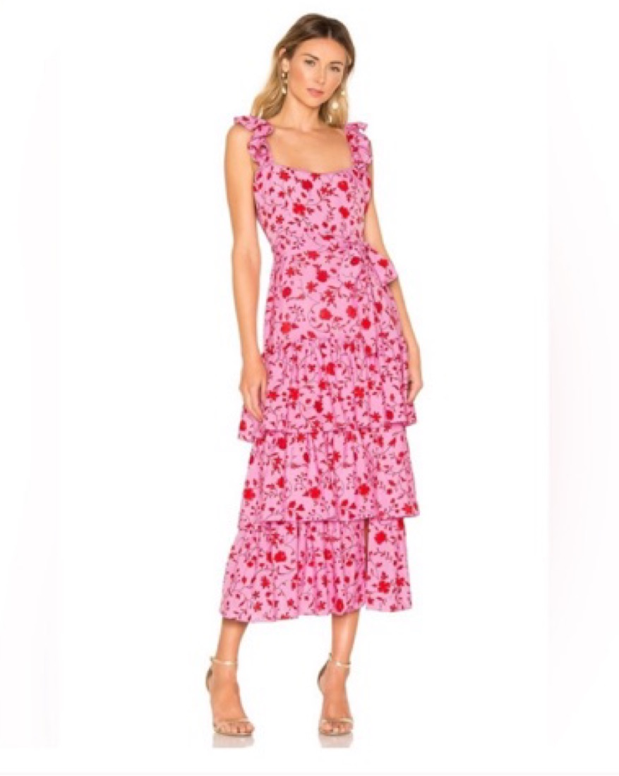 Likely / Revolve pink Floral Maxi dress by Likely - Pickle