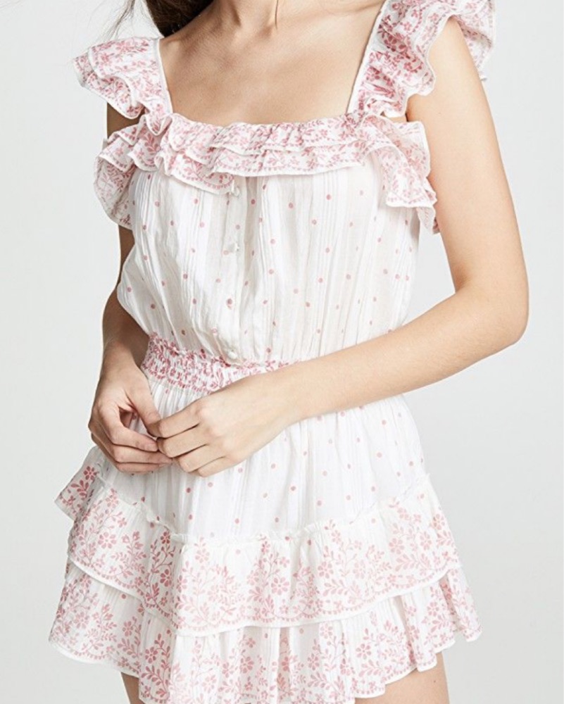 long white dresses A-line Spaghetti Strap White Lace Chiffon Beach Wedding Dress WD290 US6 / White main image 1