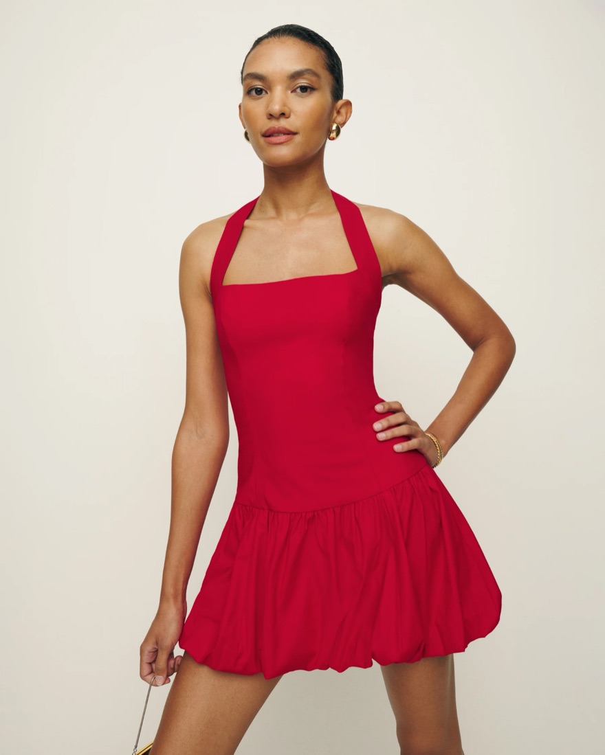 berta halter dress Berta Burgundy Floral Print Square-Neck Midi Dress – Club L London