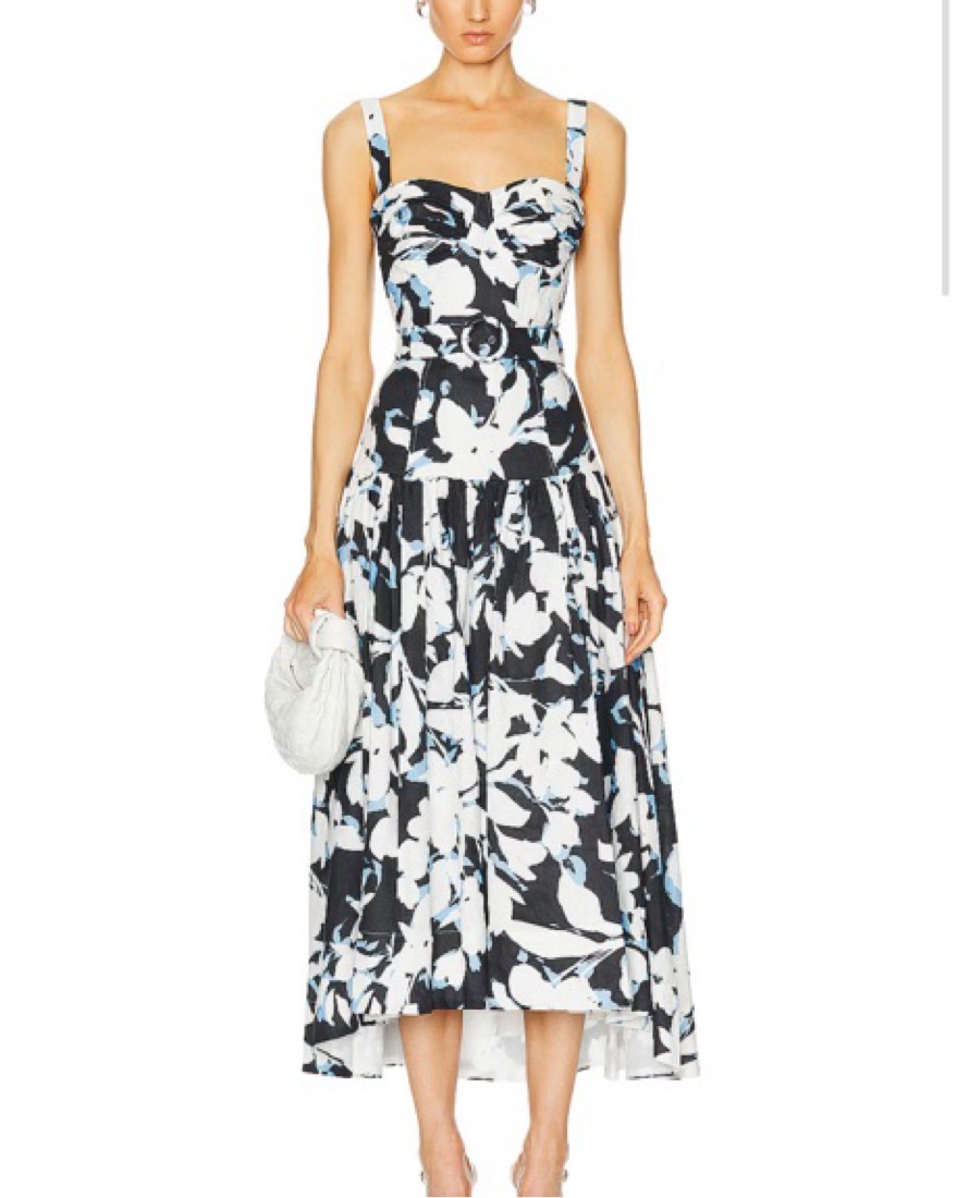 drop waist corset midi dress Green Drop Waist Cora Midi Dress main image 0