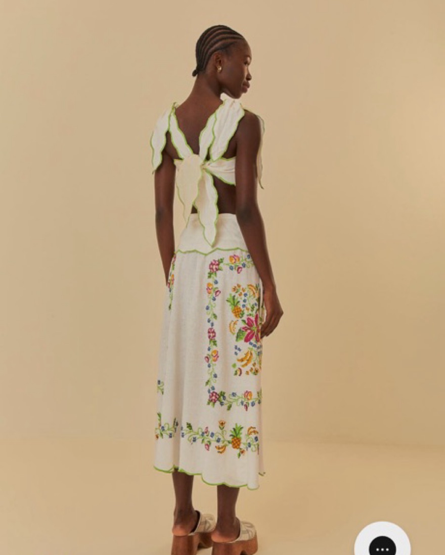 Farm Rio White Maxi Dress by FARM RIO - Pickle