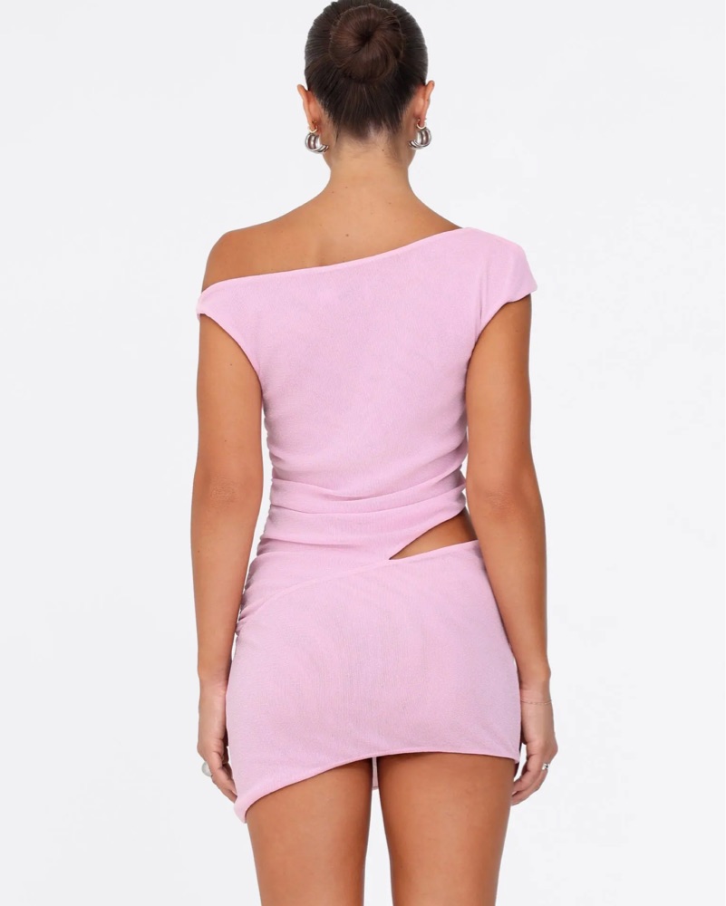 Tiger Mist Pink Mini Dress - Image 2
