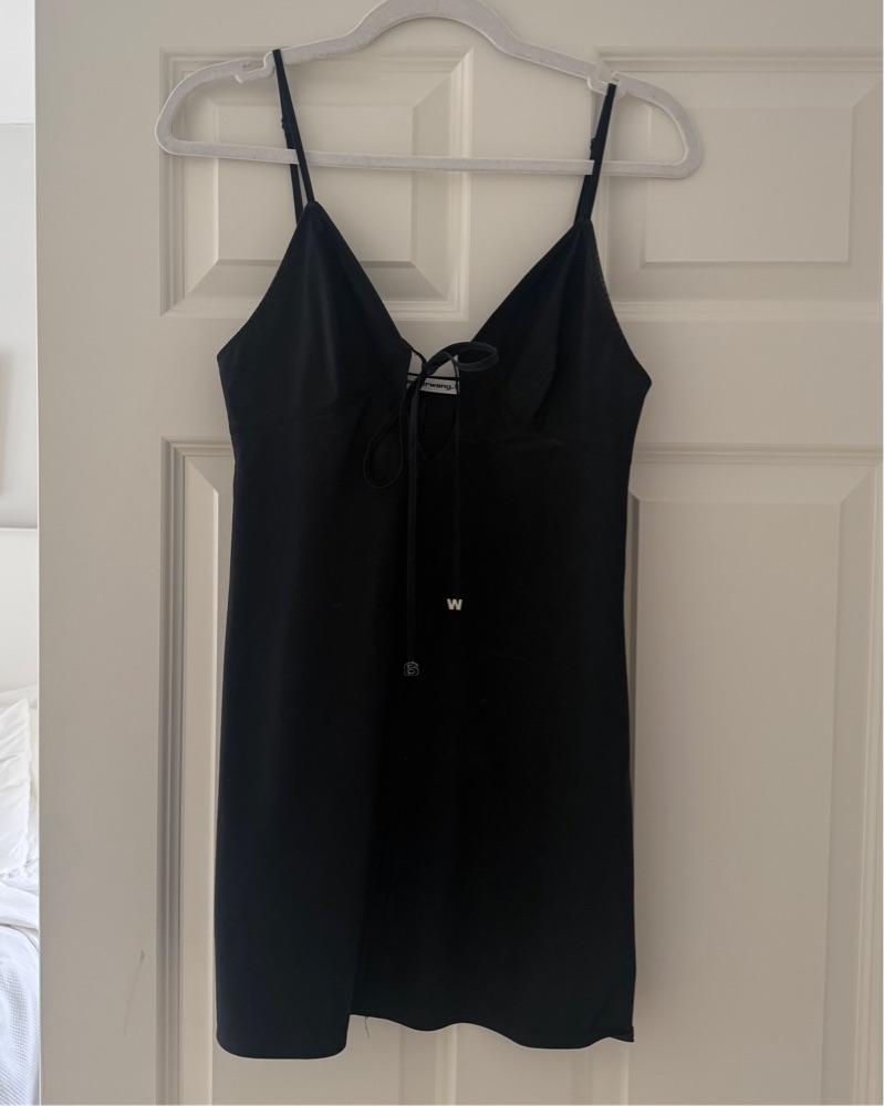 Alexander Wang Black Tie Mini Dress by ALEXANDER WANG - Pickle