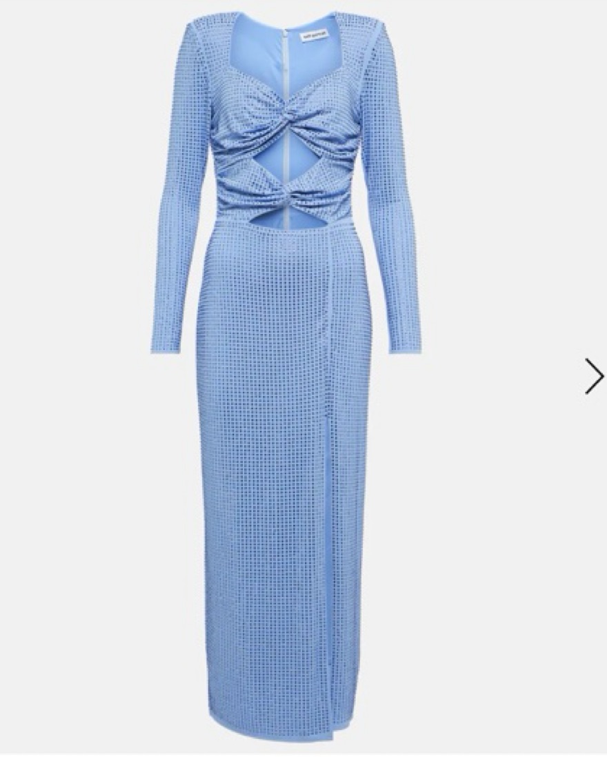 Self-Portrait Cut Out Midi Dress by Self Portrait - Pickle