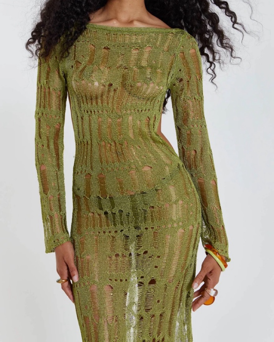 green emerald velvet dress Jaded London New Ophidian Mini Dress in Olive main image 0