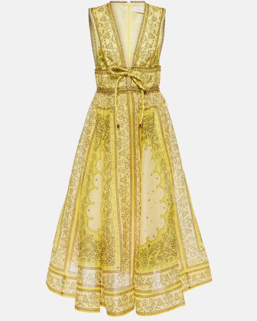 Zimmerman Yellow Bandana Dress by Zimmermann - Pickle