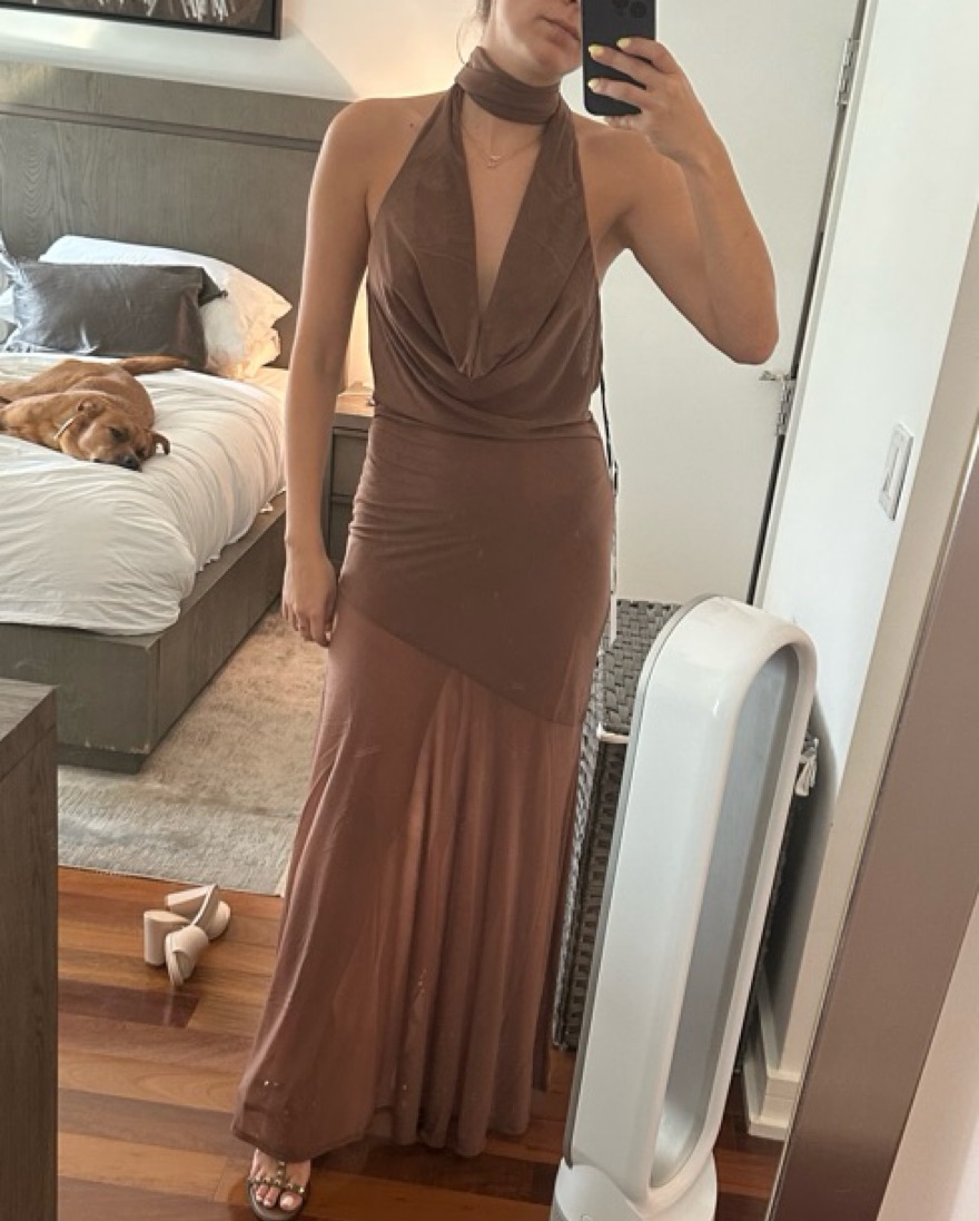 knee length dresses for ladies Estelle Maxi Dress - Green Stripe | MAXI DRESSES main image 1