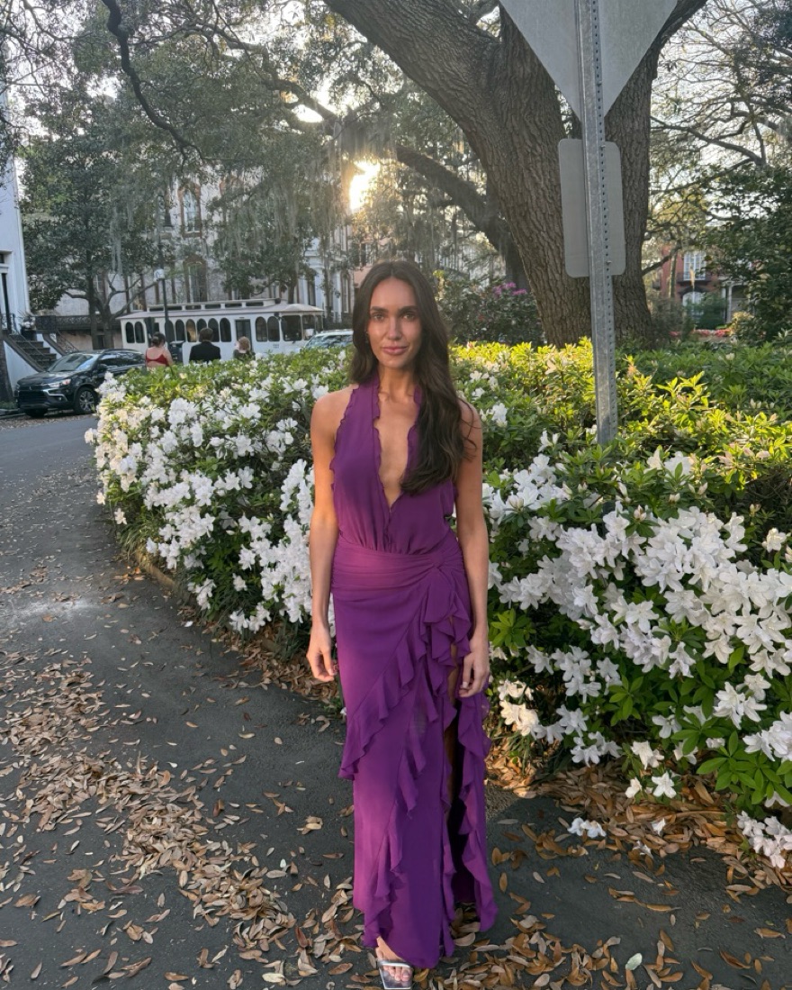 NBD Celenia Ruffle Maxi Dress by NBD - Pickle