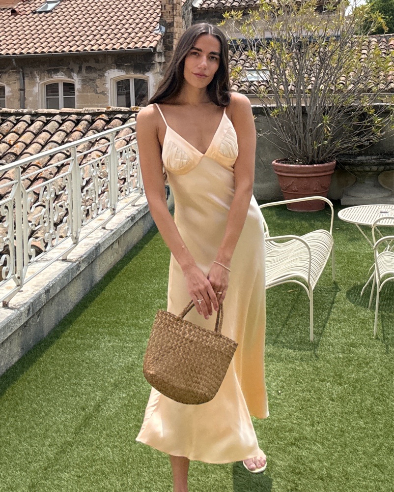 knee length dresses for ladies May I Have Your Attention Please Midi Dress - White, Medium | Hazel and Olive main image 1