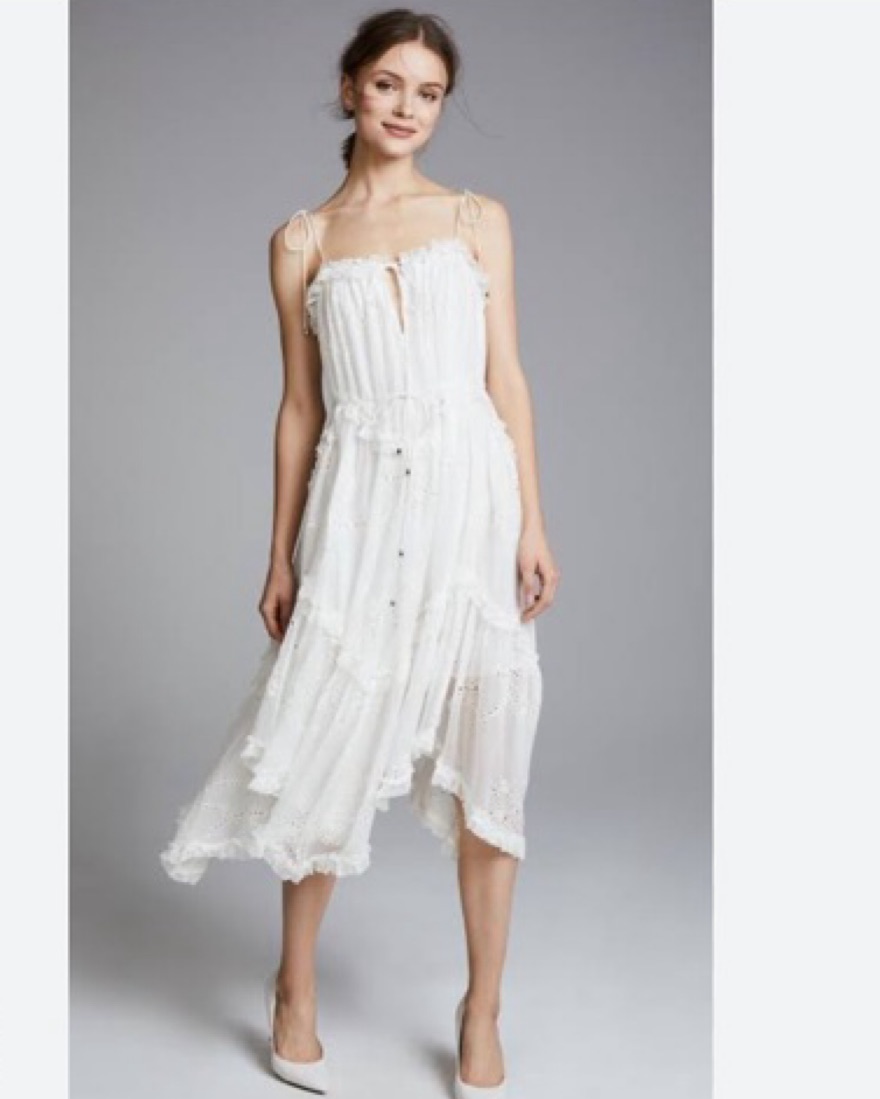 Zimmerman Ivory Bow Floating Prima Dress by Zimmermann - Pickle