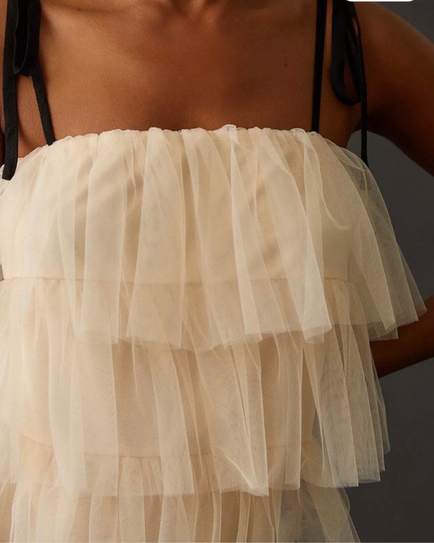 Sunday In Brooklyn Tulle Top - Image 2