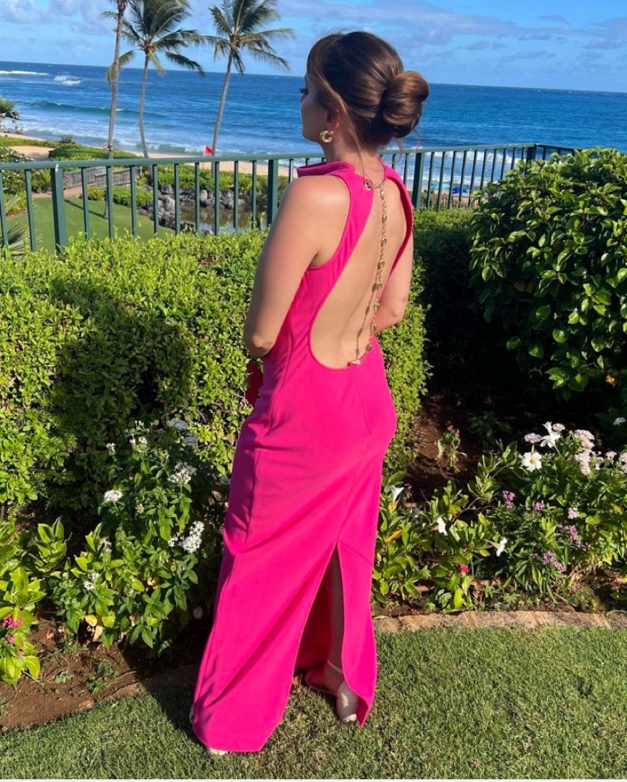 chinese dress ladies Open Back Maxi Dress  Fern & Moon