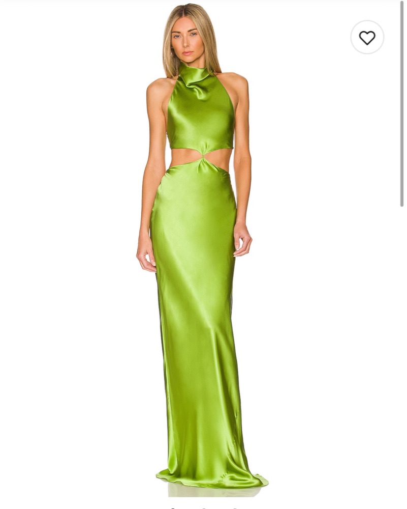 amanda uprichard green dress Amanda Uprichard Arely Dress main image 0