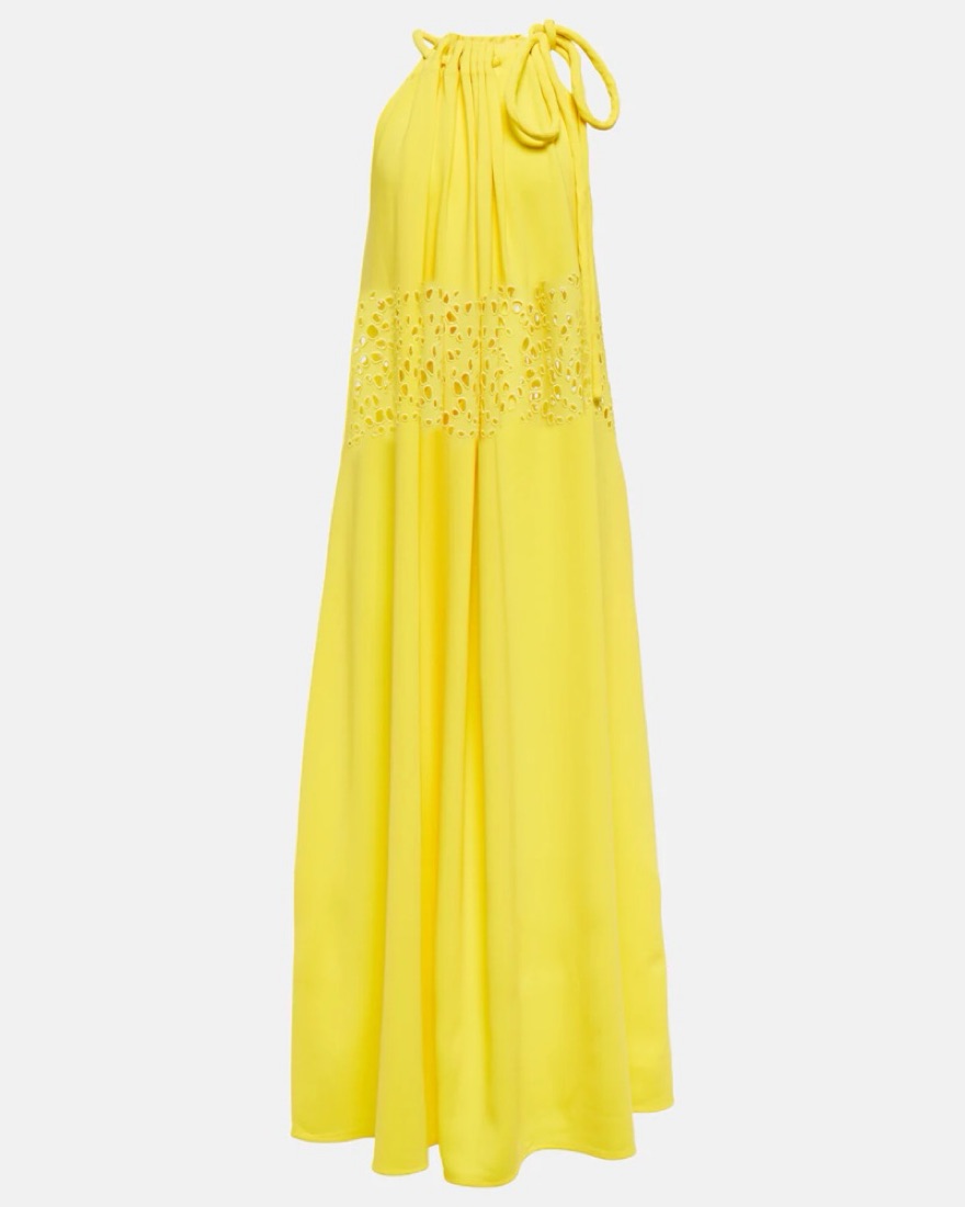 Proenza Schouler Halter Yellow Gown by Proenza Schouler - Pickle