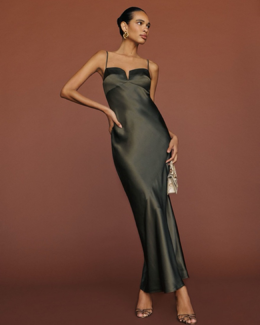 knee length dresses for ladies Rent The Casette Floral Linen Maxi Dress By Reformation
