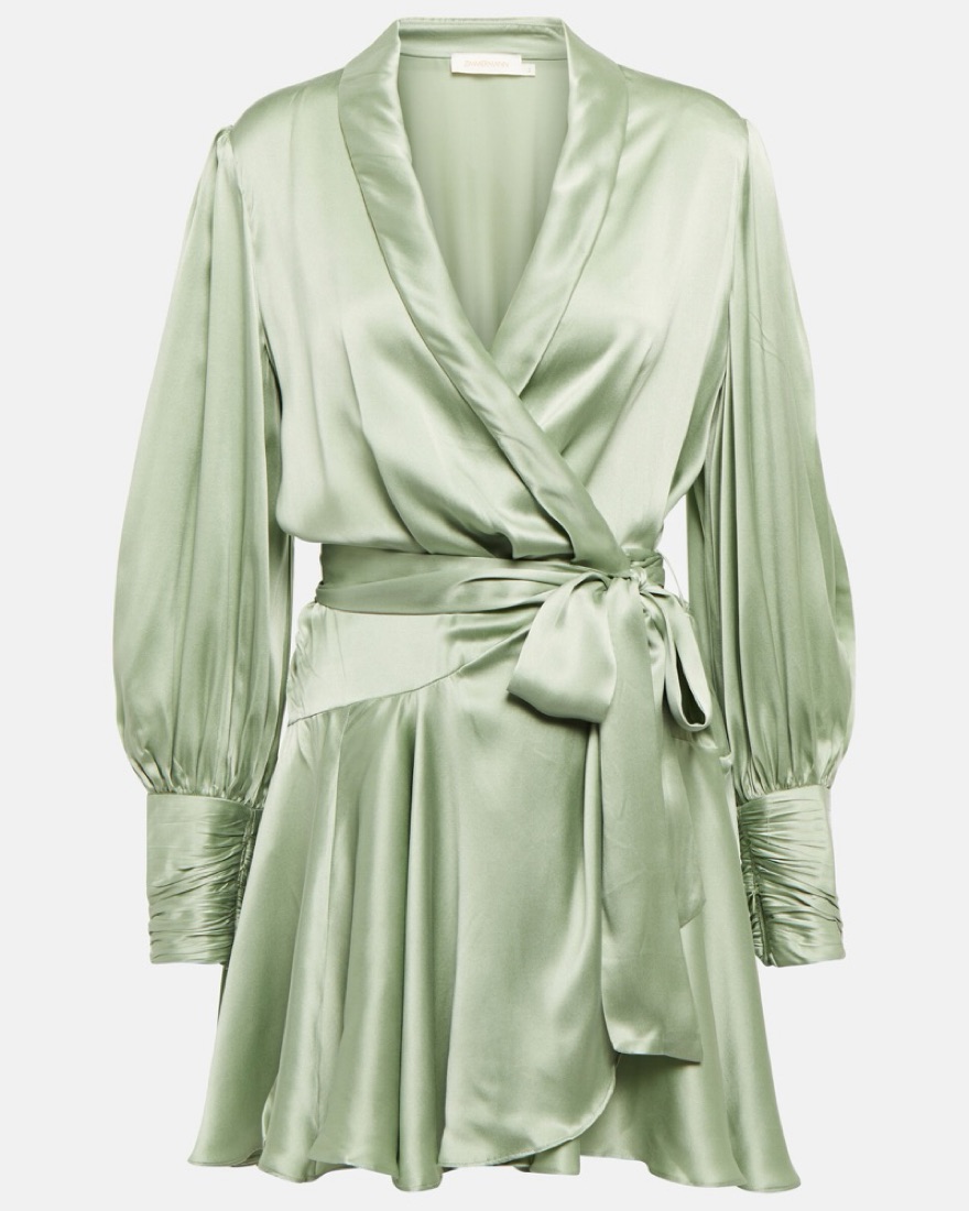 slim fit dress slacks Zimmermann // Green Ottie Swing Maxi Dress – VSP Consignment