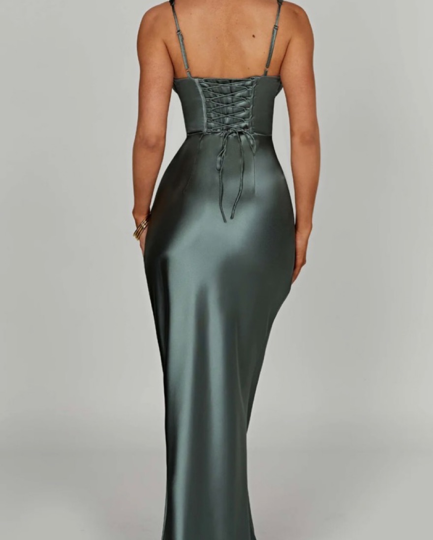 chiffon strapless maxi dress Lady Black Tie - Haven Gown - Long Strapless Chiffon Dress