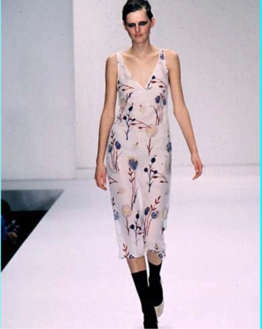 chinese dress ladies Miu Miu Double Layered Silk Dress