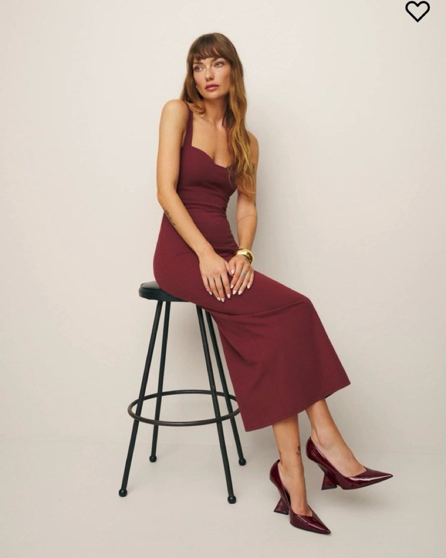burgundy dress reformation Midi Dress Reformation Burgundy Dress Reformation Burgundy Midi Dress By  Reformation Pickle