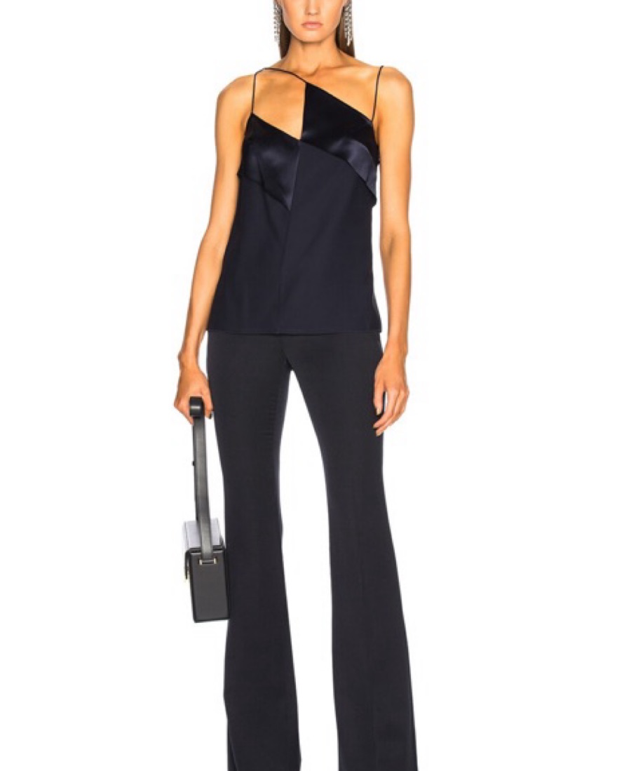 Dion Lee Silk Camisole In Dark Navy Blue - Image 4