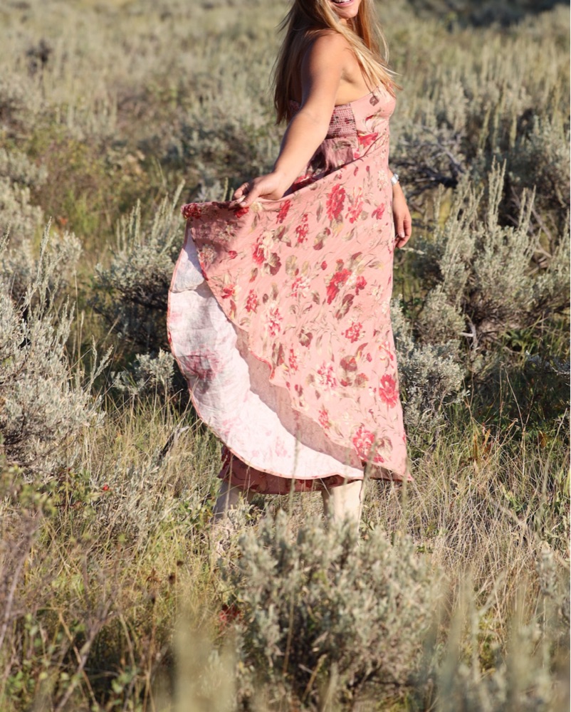 Pink zimmerman Floral Linen Dress - m by Zimmermann - Pickle