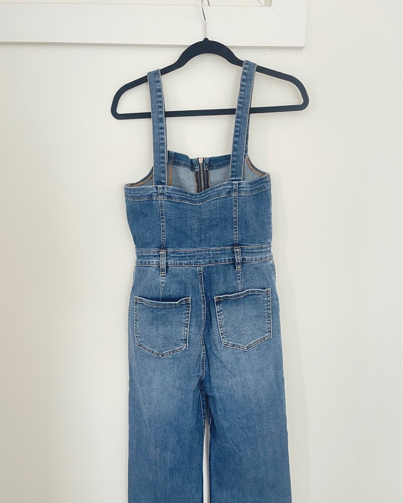 Denim Bootcut Jumpsuit Overalls by Pacsun - Pickle