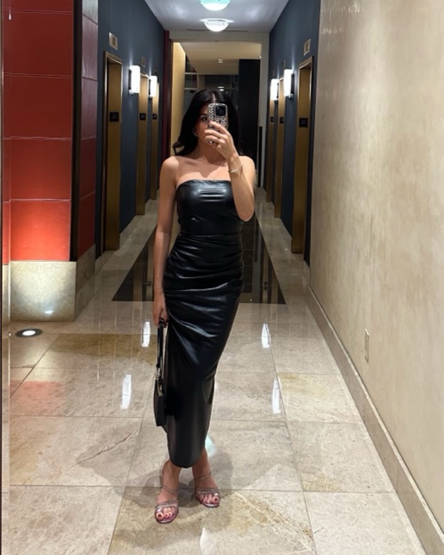 Maxi Leather Dress - Image 1