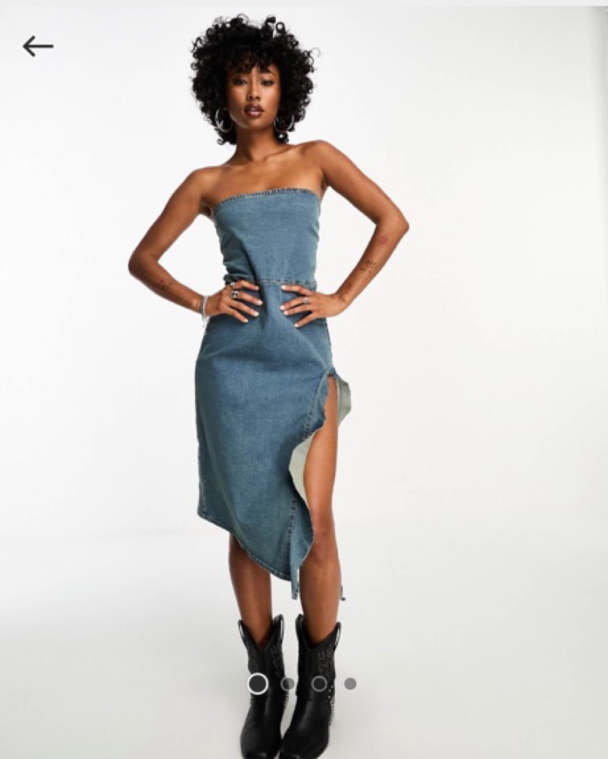 Asos Denim Dress by ASOS - Pickle