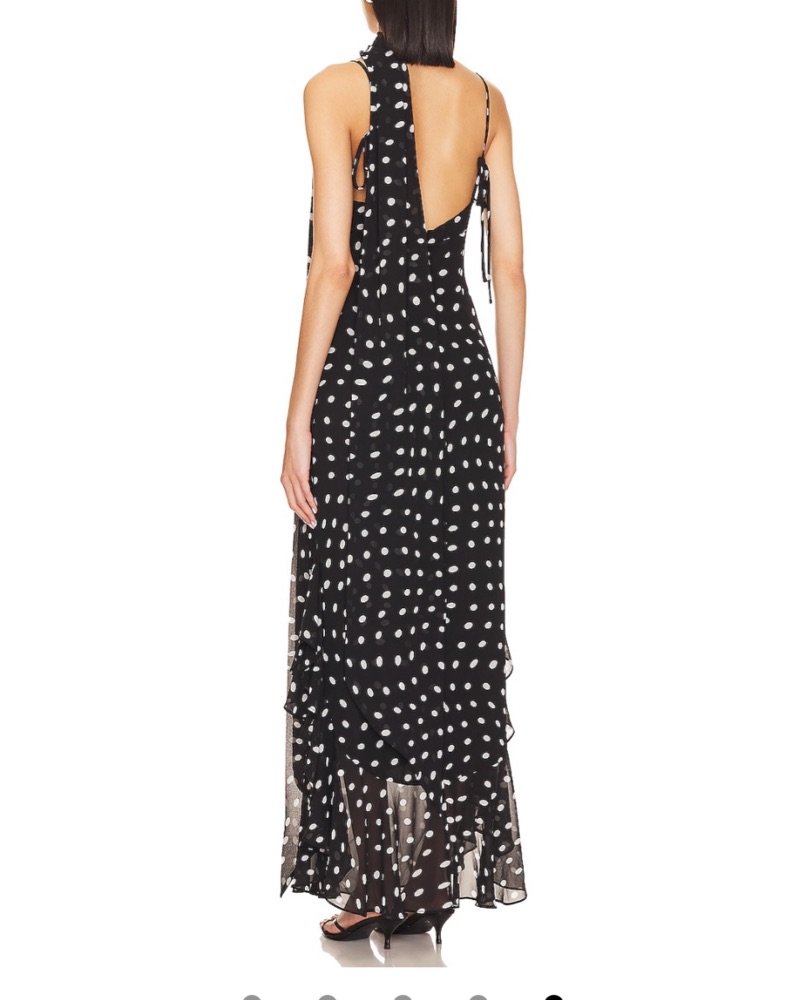 giulia maxi dress in black and cream LPA Giulia Maxi Dress XS/S/M  Rentala