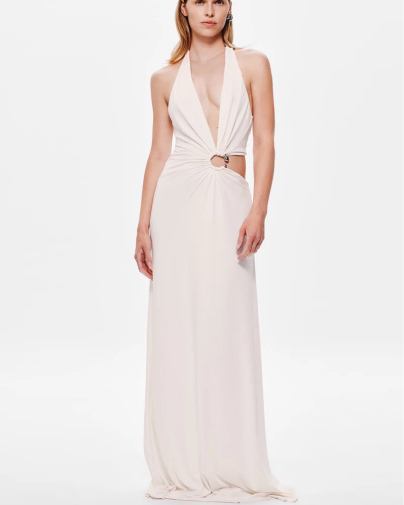 MISHA Devon Cupro Maxi Dress by MISHA - Pickle