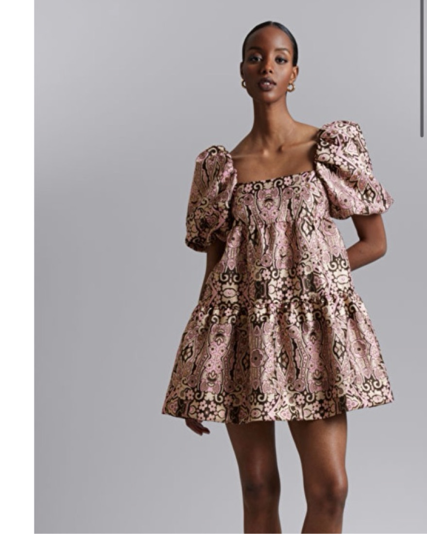 &Other Stories Puff Sleeve Dress - Image 1