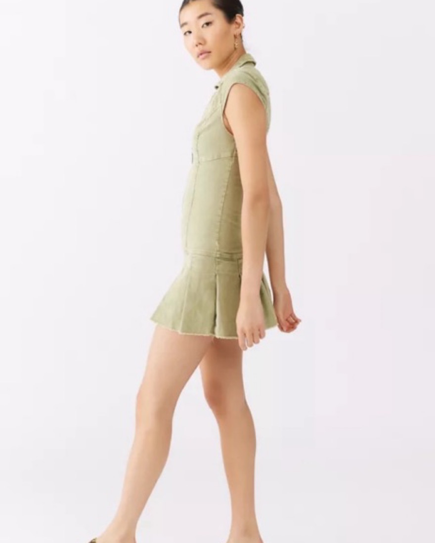 jazzy corduroy mini dress brown Everlane Corduroy Mini Dress In Dark Chocolate, Size Medium, Cotton main image 0