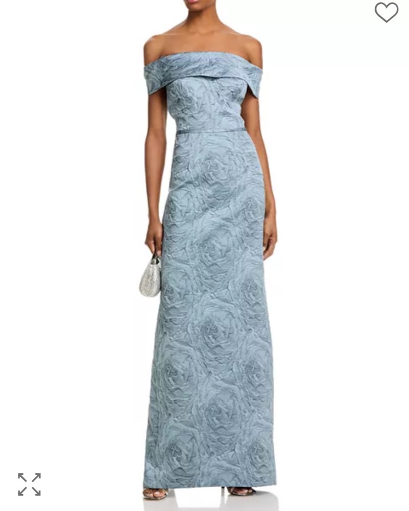 Teri Jon By Rickie Freeman Jacquard Gown by Rickie Freeman by Teri Jon -  Pickle