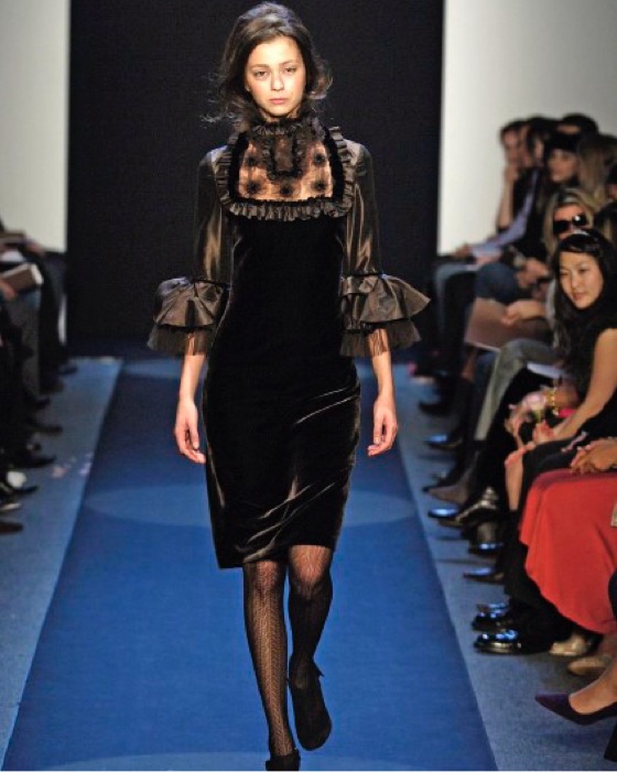 Naeem Khan Elegant Velvet Cocktail Dress by Naeem Khan - Pickle