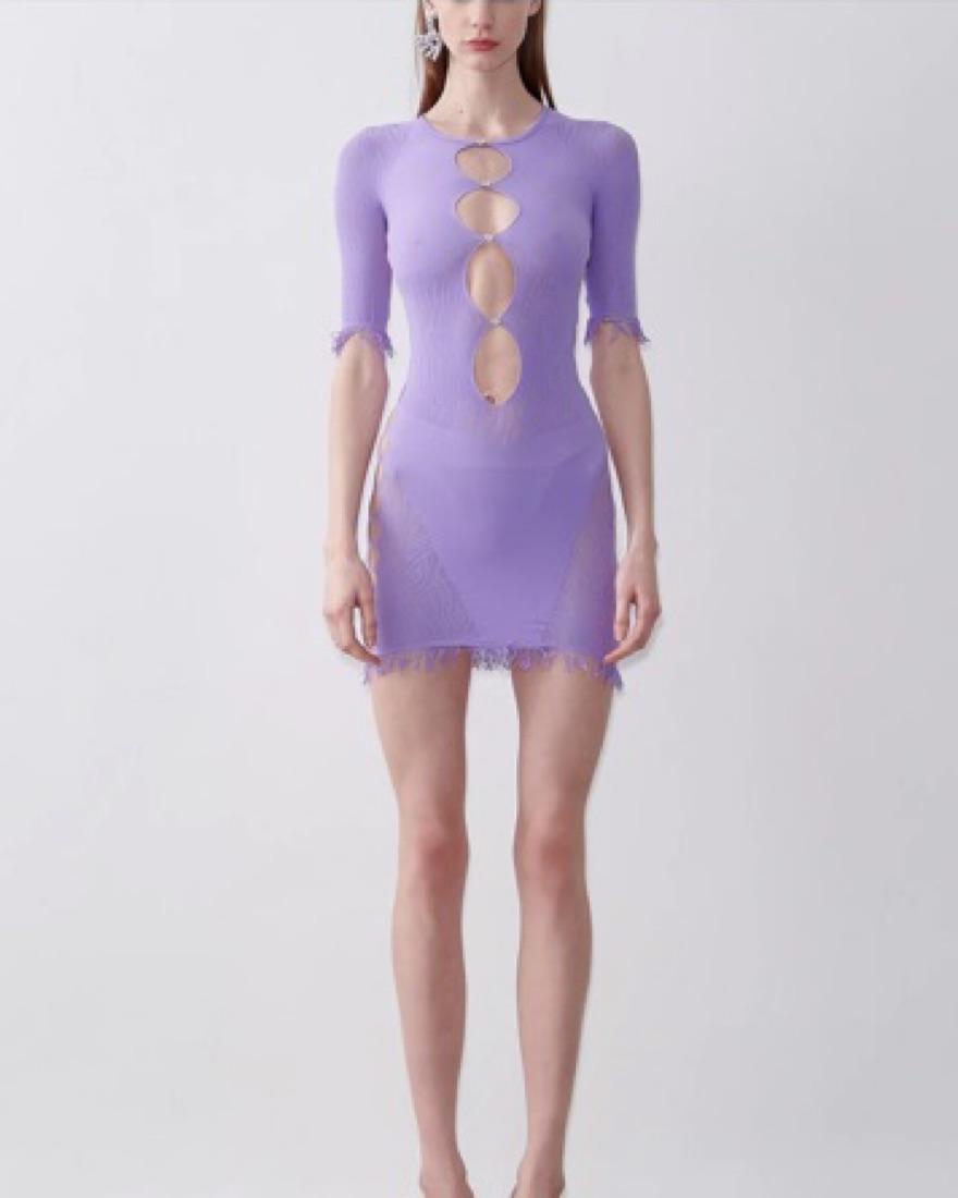 Poster girl Miranda lilac Mini Dress - Image 1