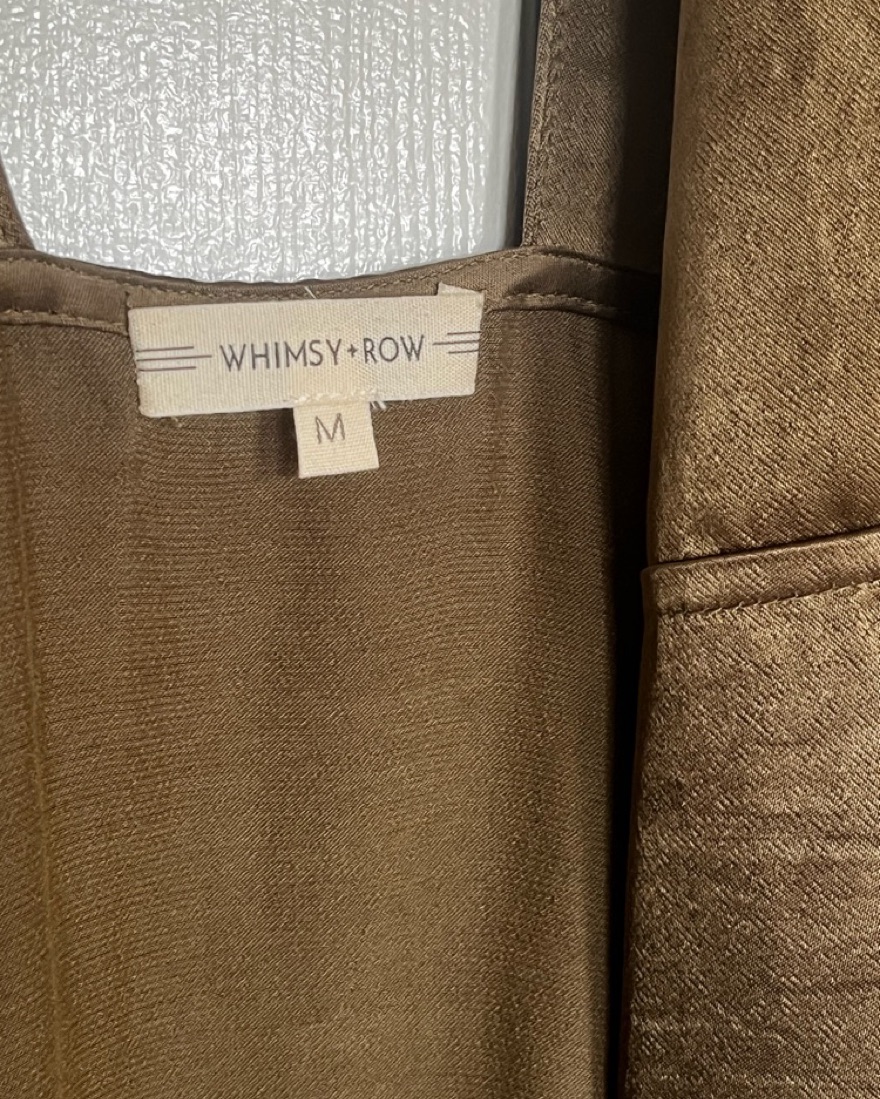 Whimsy & Row Lola Wrap Dress In Olive - Image 5