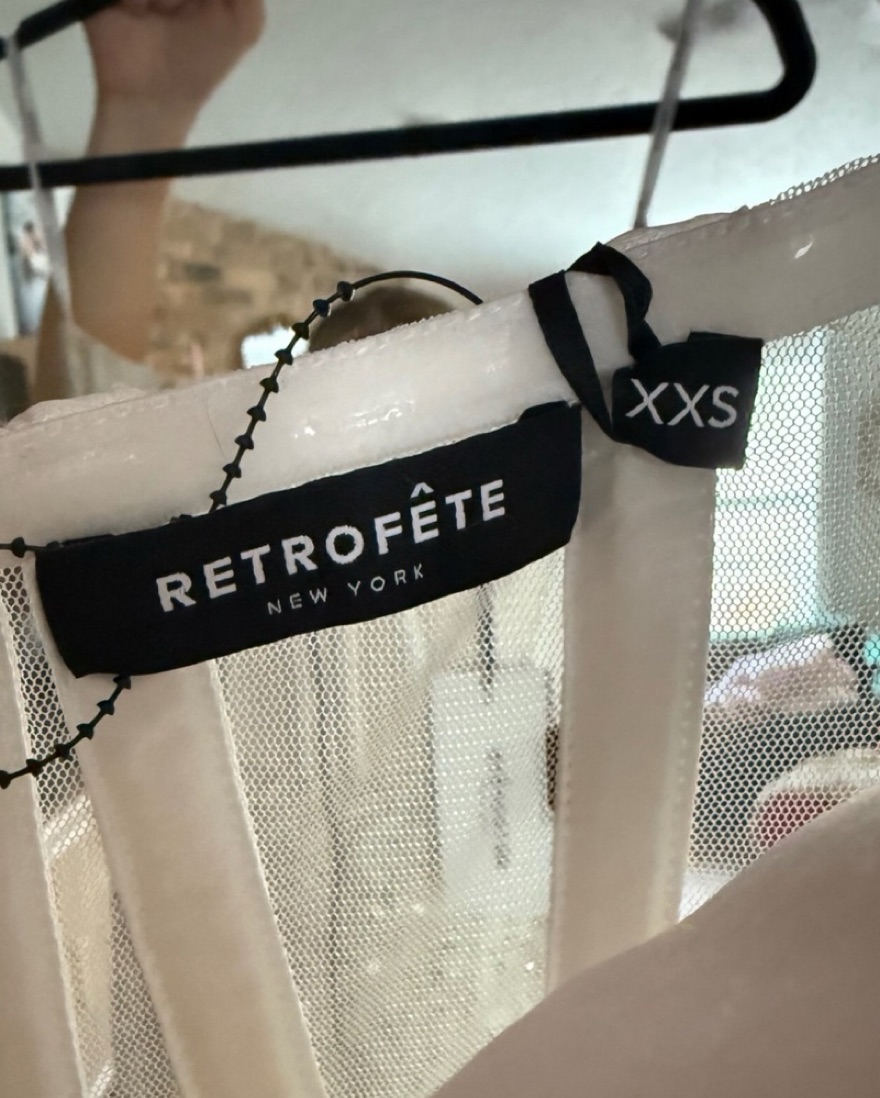 Retrofete Sienna Beaded White Dress - Image 6